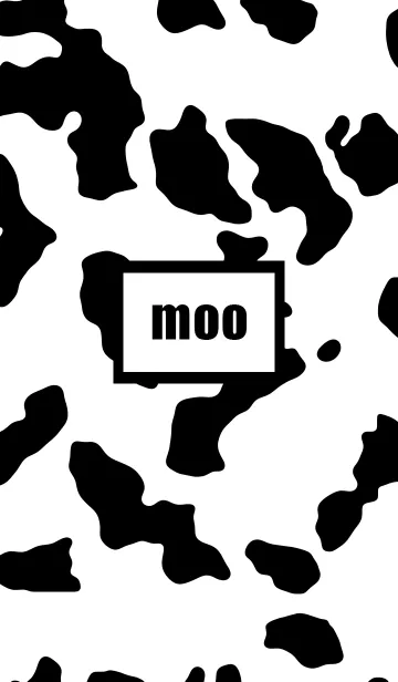 [LINE着せ替え] mooo - cow patternの画像1