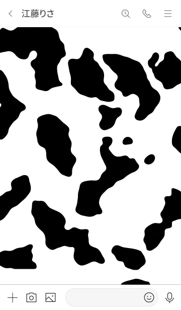 [LINE着せ替え] mooo - cow patternの画像3