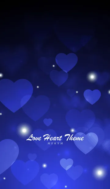 [LINE着せ替え] Love Heart Theme -SMALT BLUE-の画像1