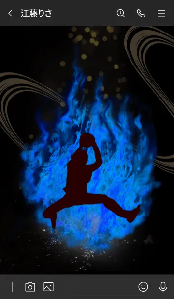 [LINE着せ替え] バスケットボール魂 Basketball Fireの画像3