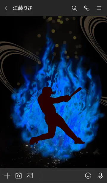 [LINE着せ替え] 野球魂 Baseball Fireの画像3