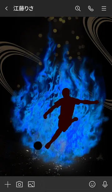 [LINE着せ替え] サッカー魂 Football soul Fireの画像3