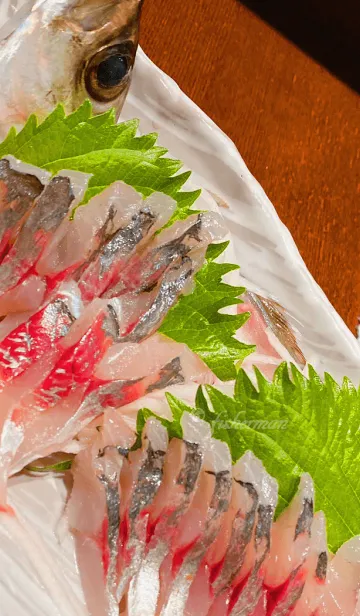 [LINE着せ替え] アジの姿造りの画像1