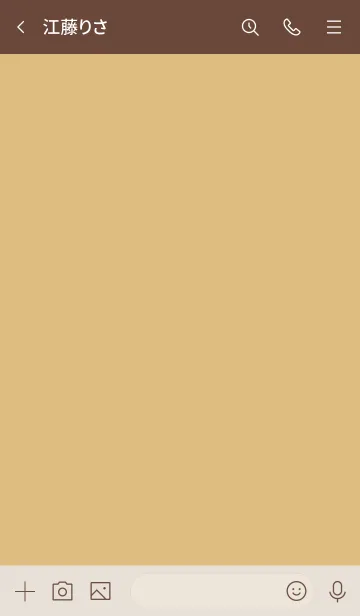 [LINE着せ替え] シンプル8 fr03 オレンジ ブラウン2-3の画像3