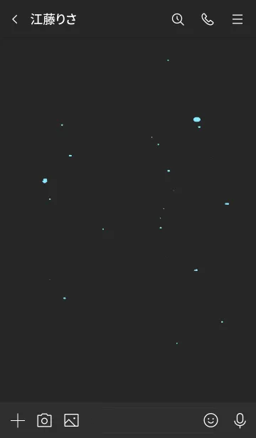 [LINE着せ替え] Deerlight Simple - Dark Mode X_V.06の画像3