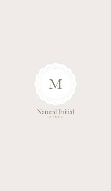 [LINE着せ替え] Initial M - Natural -の画像1