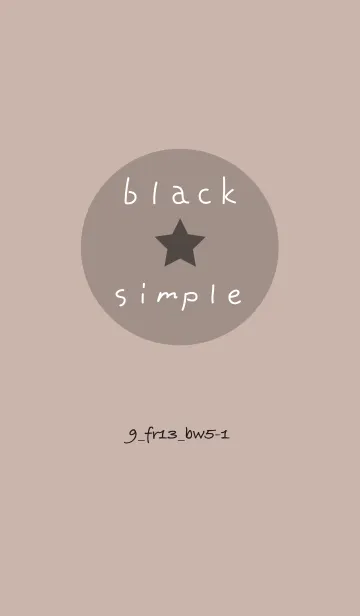 [LINE着せ替え] シンプル9 FR13 ベージュ2 ブラック5-1の画像1