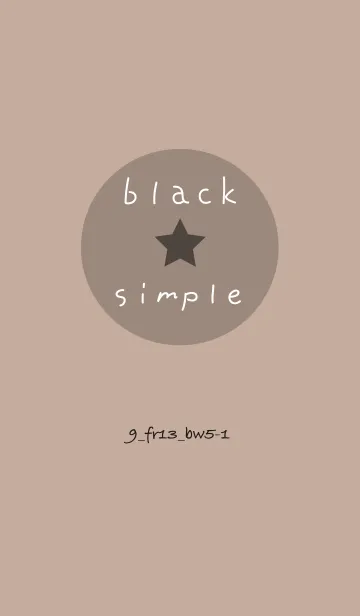 [LINE着せ替え] シンプル9 FR13 ベージュ3 ブラック5-1の画像1