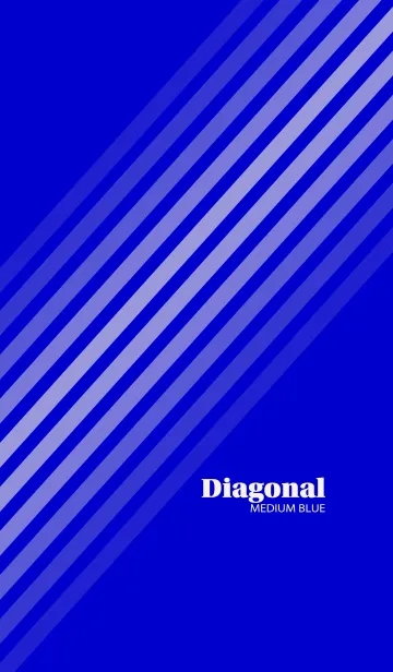 [LINE着せ替え] Diagonal Medium Blueの画像1