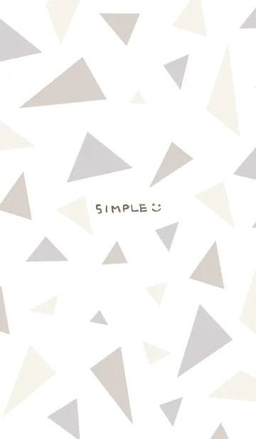 [LINE着せ替え] シンプル大人 三角17の画像1