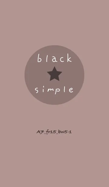 [LINE着せ替え] シンプルA7 FR15 ピンク ブラック5-1の画像1