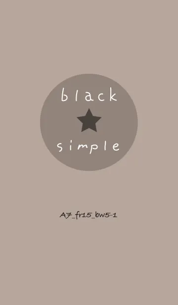 シンプルA7 FR15 ベージュ ブラック5-1の着せ替えメイン画像