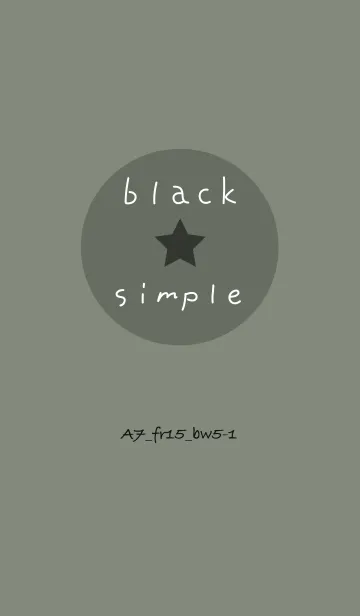 [LINE着せ替え] シンプルA7 FR15 スモーキーMA ブラック5-1の画像1