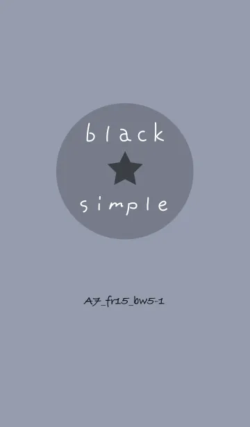 [LINE着せ替え] シンプルA7 FR15 ホワイトAsh ブラック5-1の画像1