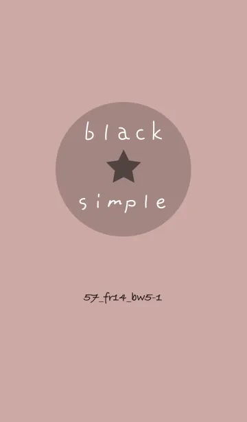 [LINE着せ替え] シンプル57 FR14 ピンク ブラック5-1の画像1
