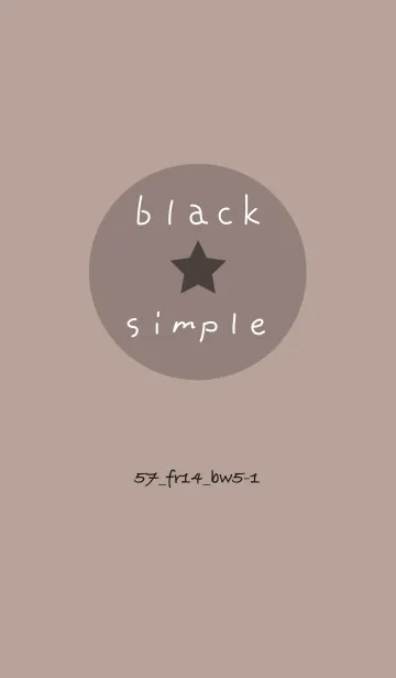 [LINE着せ替え] シンプル57 FR14 ベージュ2 ブラック5-1の画像1