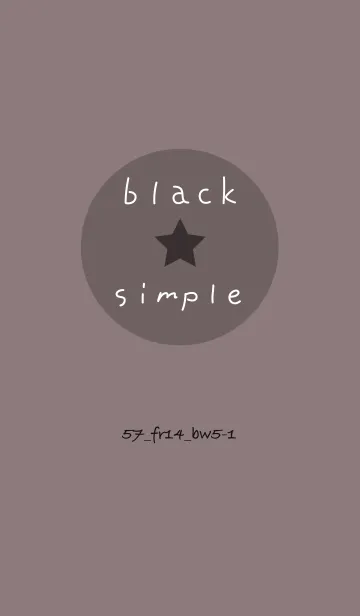 [LINE着せ替え] シンプル57 FR14 ショコラ ブラック5-1の画像1