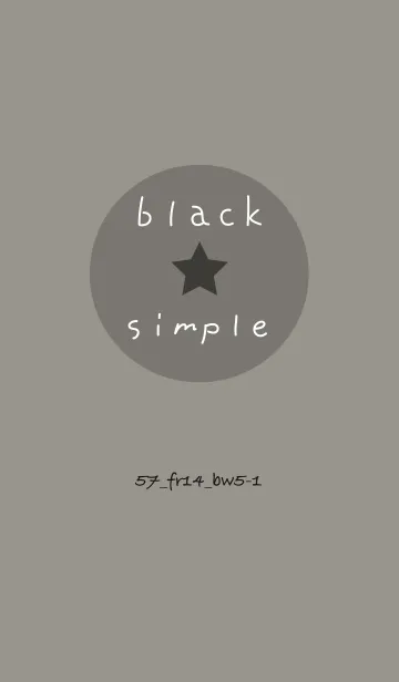 [LINE着せ替え] シンプル57 FR14 スモーキーA ブラック5-1の画像1