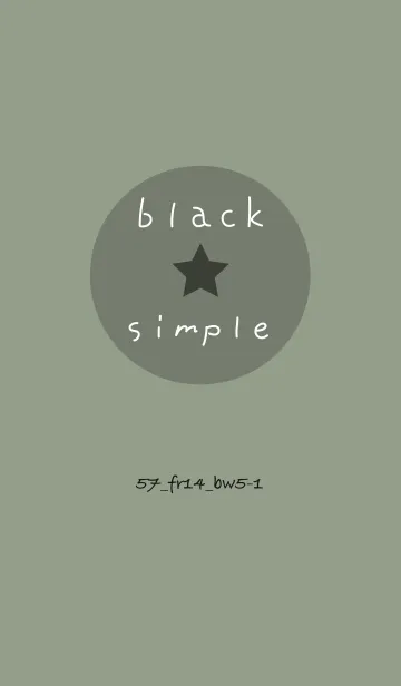 [LINE着せ替え] シンプル57 FR14 スモーキーMA ブラック5-1の画像1