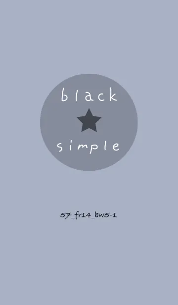 [LINE着せ替え] シンプル57 FR14 ホワイトAsh ブラック5-1の画像1