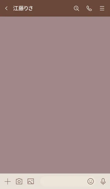 [LINE着せ替え] シンプルA6 FR15 ピンク2 ブラウン2-2の画像3