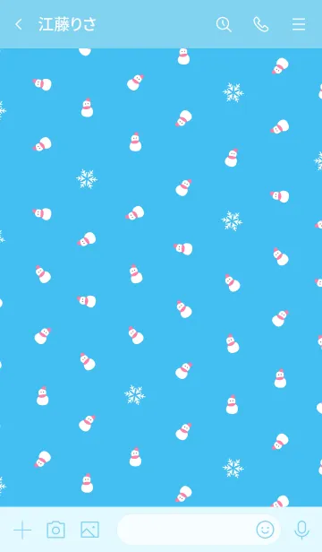 [LINE着せ替え] snow smile style 01の画像3