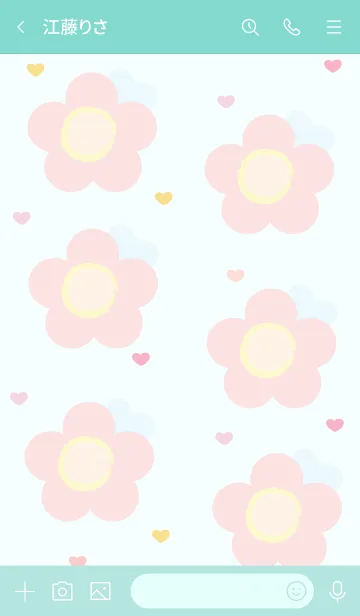 [LINE着せ替え] Lovely mini flower 129 :)の画像3