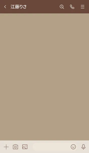 [LINE着せ替え] シンプル56 FR14 ベージュ4 ブラウン2-2の画像3