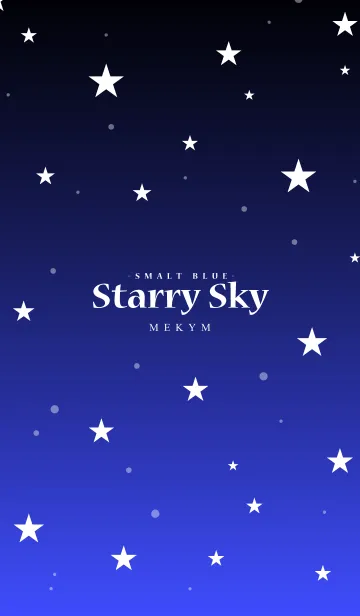 [LINE着せ替え] - Starry Sky Smalt Blue -の画像1