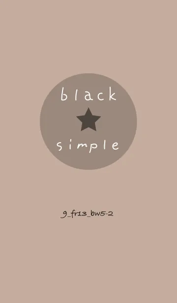 [LINE着せ替え] シンプル9 FR13 ベージュ3 ブラック5-2の画像1
