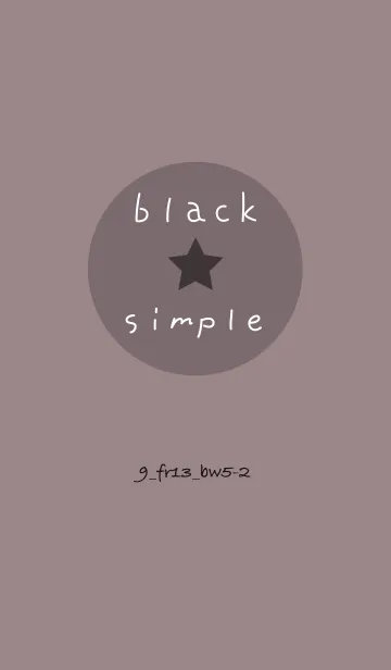 [LINE着せ替え] シンプル9 FR13 ショコラ ブラック5-2の画像1