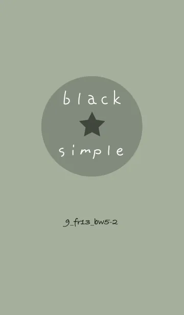 [LINE着せ替え] シンプル9 FR13 スモーキーMA ブラック5-2の画像1