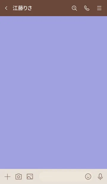 [LINE着せ替え] シンプルA6 fr05 ブルー ブラウン2-5の画像3