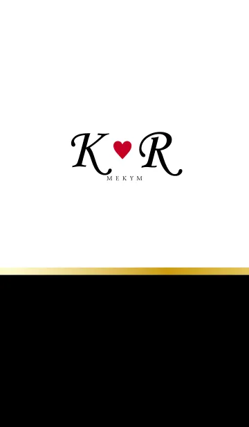 [LINE着せ替え] Love Initial K&R イニシャルの画像1