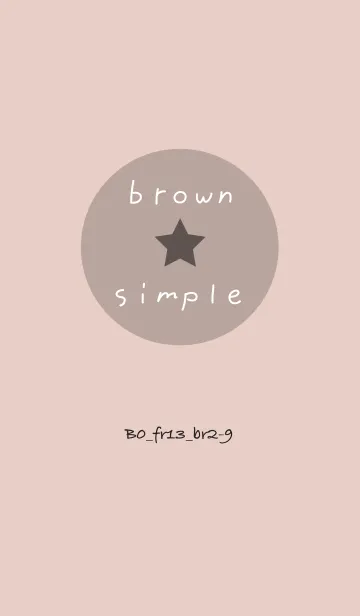 [LINE着せ替え] シンプルB0 FR13 ベージュ ブラウン2-9の画像1