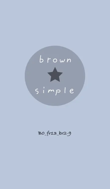 [LINE着せ替え] シンプルB0 FR13 ホワイトAsh ブラウン2-9の画像1