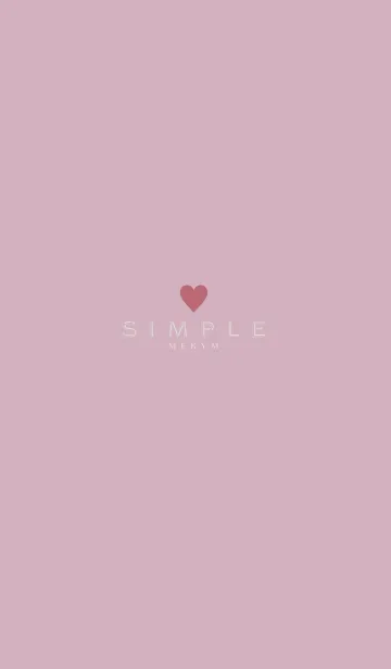 [LINE着せ替え] DUSKY PINK SIMPLE 27の画像1