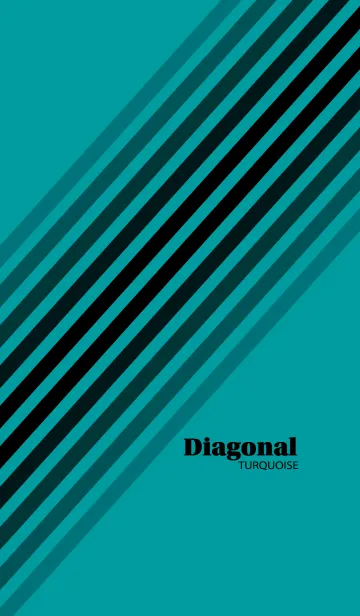 [LINE着せ替え] Diagonal Turquoiseの画像1