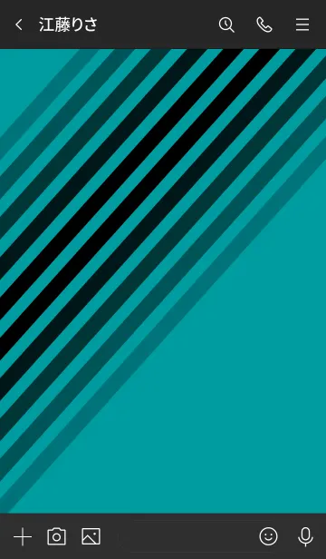 [LINE着せ替え] Diagonal Turquoiseの画像3