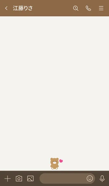 [LINE着せ替え] SIMPLE BEAR & HEART 13の画像3