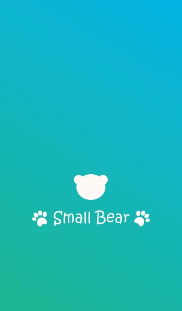 [LINE着せ替え] Small Bear *AQUA*の画像1