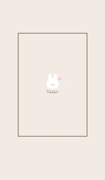 [LINE着せ替え] うさぎ -くすみベージュ- 28の画像1