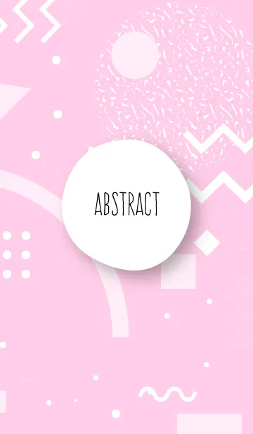 [LINE着せ替え] Abstract Geometric Pastel Pink 3の画像1