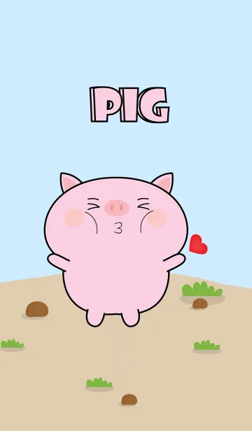 [LINE着せ替え] Emotions Cute Pig Theme (JP)の画像1