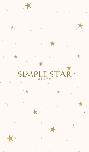 [LINE着せ替え] SIMPLE STAR -NATURAL YELLOW- 33の画像1