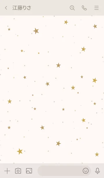 [LINE着せ替え] SIMPLE STAR -NATURAL YELLOW- 33の画像3