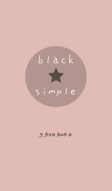 [LINE着せ替え] シンプル9 FR13 ピンク ブラック5-3の画像1