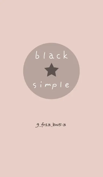 [LINE着せ替え] シンプル9 FR13 ベージュ ブラック5-3の画像1