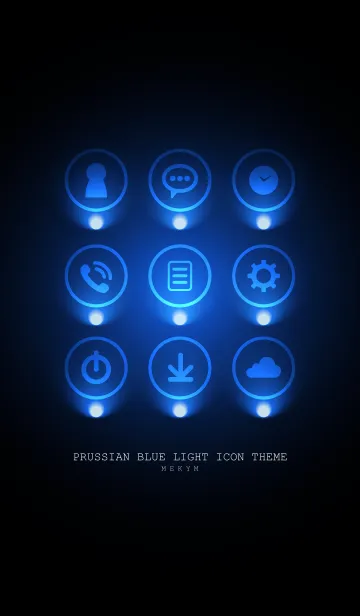[LINE着せ替え] PRUSSIAN BLUE LIGHT ICON THEME 2の画像1