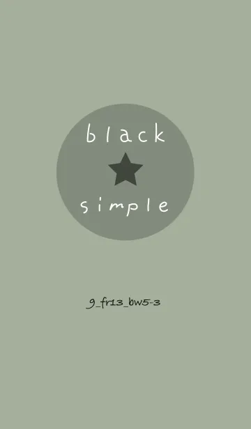 [LINE着せ替え] シンプル9 FR13 スモーキーMA ブラック5-3の画像1